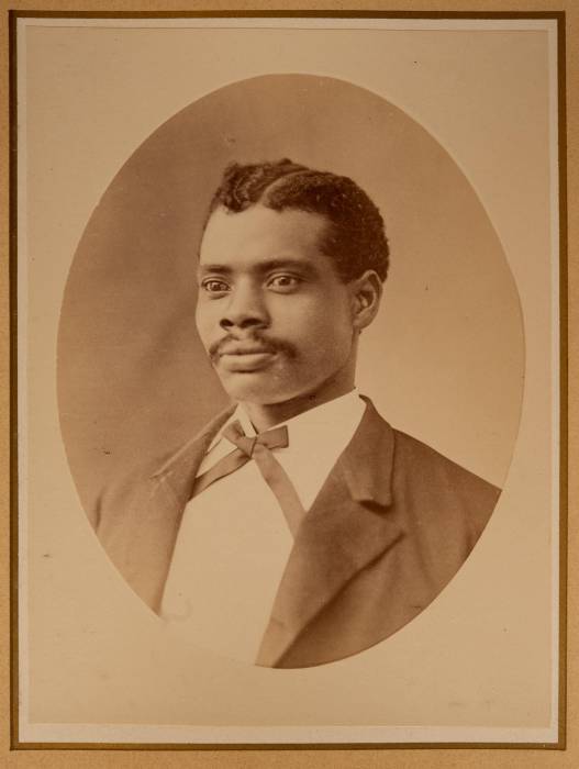 Title: Unnamed black man, staff of Trinity College (Hartford Conn.), ca. 1873;...