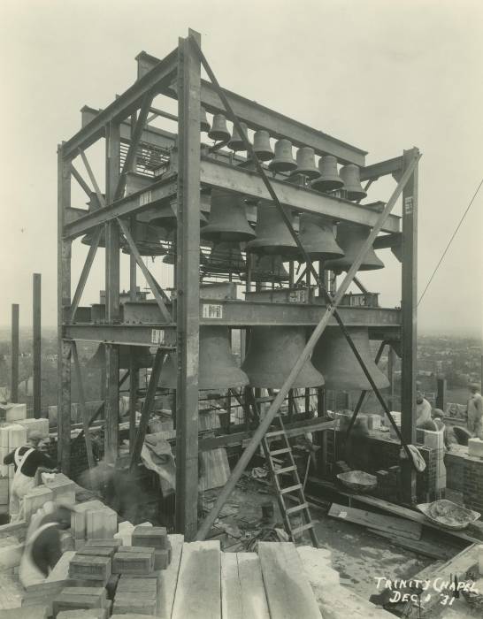 Title: Trinity College Chapel construction, 1931.12.01; Image ID:...
